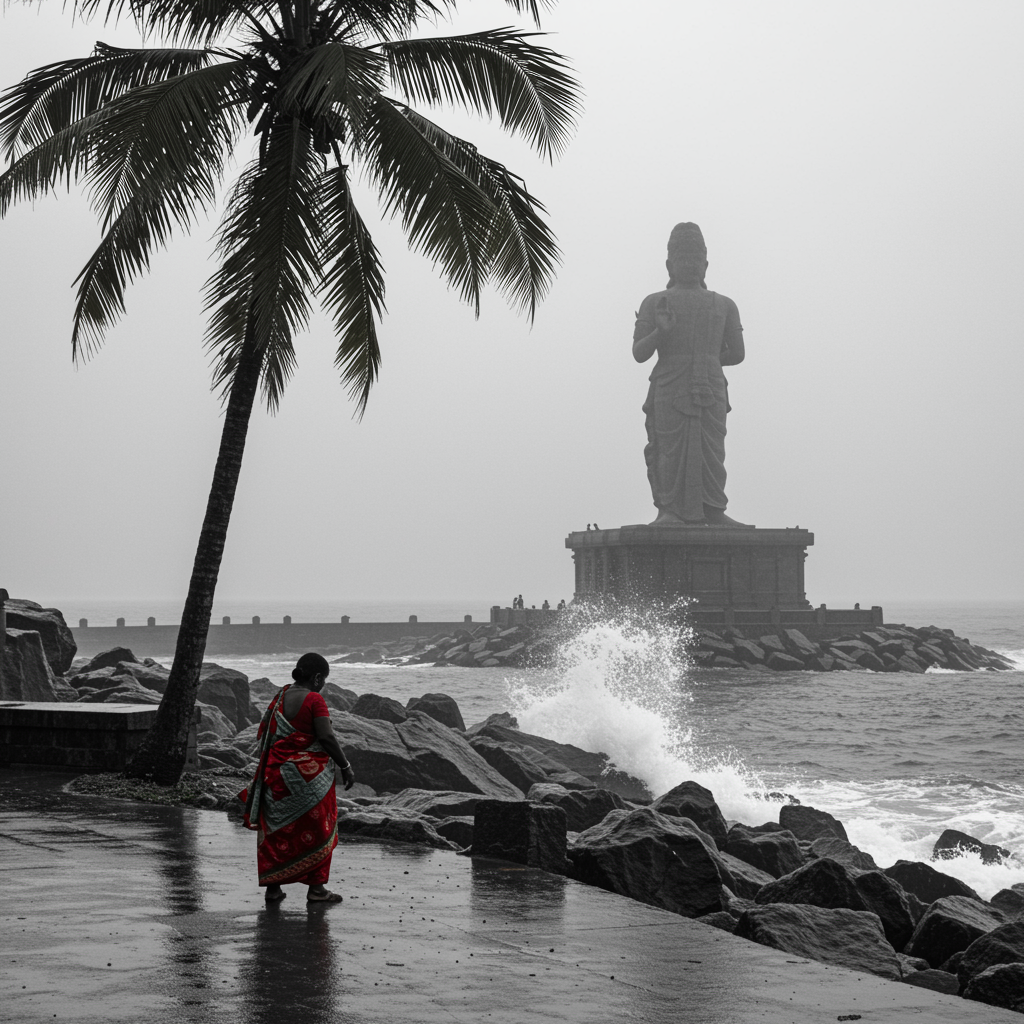 Thiruvalluvar Statue in Kanyakumari
